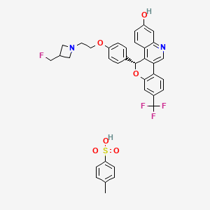 Chemical structure of Imlunestrant tosylate