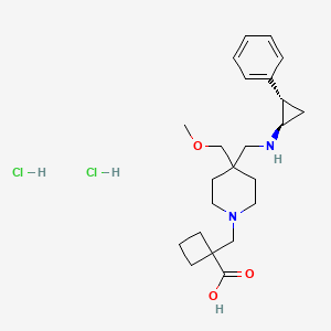 Chemical structure of INCB059872 dihydrochloride