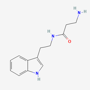 Chemical structure of Indole-C2-amide-C2-NH2