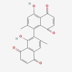 Chemical structure of Isodiospyrin