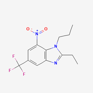 Chemical structure of JBSNF-000028 TFA