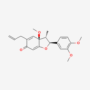 Chemical structure of Kadsurenone