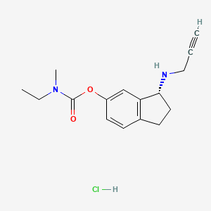 Chemical structure of Ladostigil hydrochloride