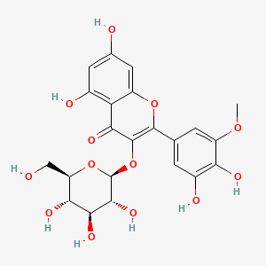 Chemical structure of Laricitrin 3-glucoside