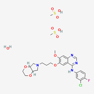 Chemical structure of Larotinib mesylate hydrate