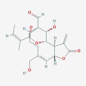 Chemical structure of Leocarpinolide F