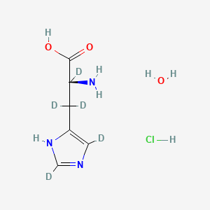Chemical structure of L-Histidine-d5 hydrochloride hydrate