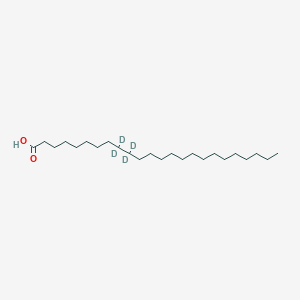 Chemical structure of Lignoceric acid-d4-2