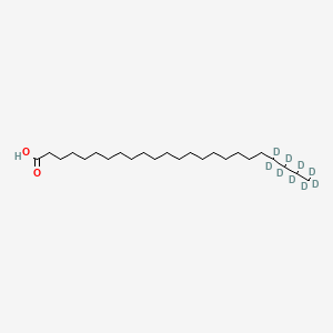 Chemical structure of Lignoceric acid-d9