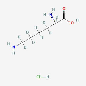 Chemical structure of L-Lysine-d9 hydrochloride