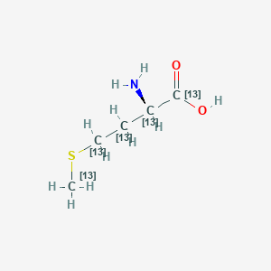 Chemical structure of L-Methionine-13C5