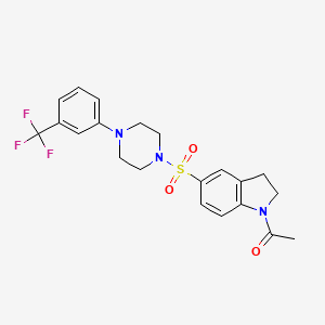 Chemical structure of LpxH-IN-AZ1
