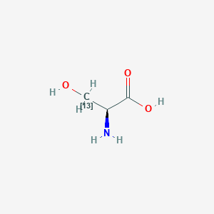 Chemical structure of L-Serine-13C