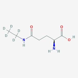 Chemical structure of L-Theanine-d5
