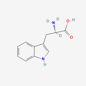 Chemical structure of L-Tryptophan-d3