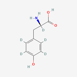 Chemical structure of L-Tyrosine-d5