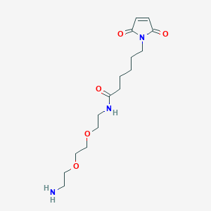Chemical structure of MC-PEG2-NH2