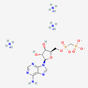Chemical structure of MethADP triammonium
