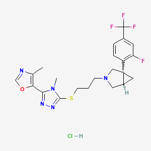 Chemical structure of (-)-GSK598809 hydrochloride