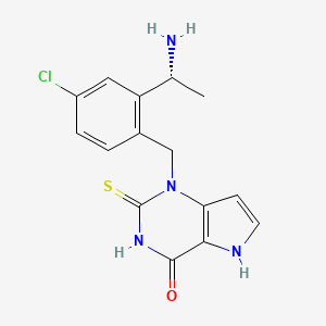 Chemical structure of Mitiperstat