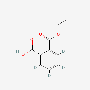Chemical structure of Monoethyl phthalate-d4