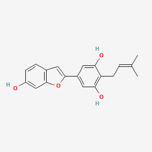 Chemical structure of Moracin C