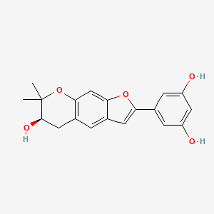 Chemical structure of Moracin P