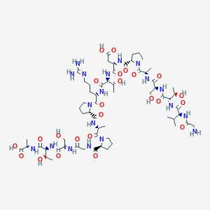 Chemical structure of MUC1, mucin core