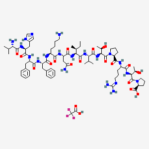 Chemical structure of Myelin Basic Protein(87-99) TFA