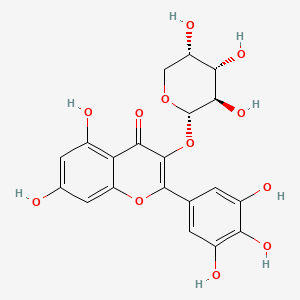 Chemical structure of Myricetin 3-arabinoside