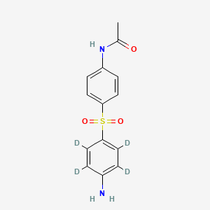 Chemical structure of N-acetyl Dapsone-d4