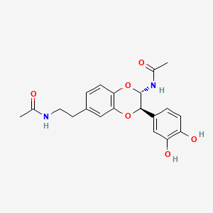 Chemical structure of N-Acetyldopamine dimer-1