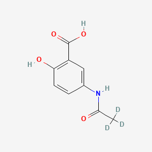 Chemical structure of N-Acetyl mesalazine-d3