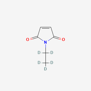 Chemical structure of N-Ethylmaleimide-d5