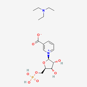 Chemical structure of Nicotinic acid mononucleotide triethylamine