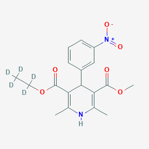 Chemical structure of Nitrendipine-d5
