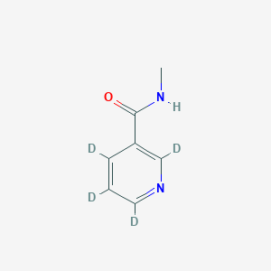 Chemical structure of N-Methylnicotinamide-d4