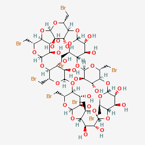 Chemical structure of Octakis-(6-bromo-6-deoxy)-γ-cyclodextrin