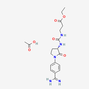 Chemical structure of Orbofiban acetate