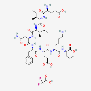 Chemical structure of OVA-E1 peptide TFA