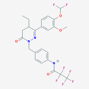 Chemical structure of P2X7-IN-2 TFA