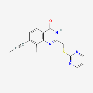 Chemical structure of PARP11 inhibitor ITK7