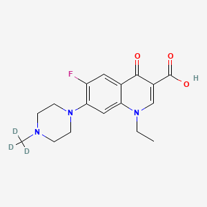 Chemical structure of Pefloxacin-d3