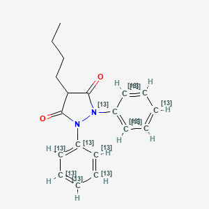 Chemical structure of Phenylbutazone-13C12