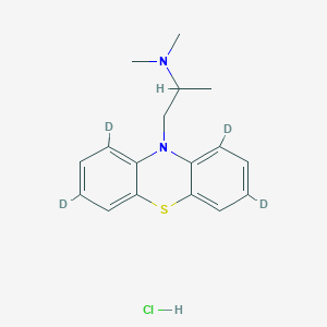 Chemical structure of Promethazine-d4 hydrochloride
