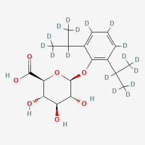 Chemical structure of Propofol-d17 β-D-glucuronide