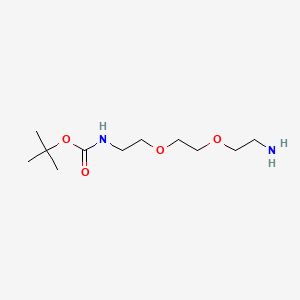 Chemical structure of Boc-NH-PEG2-C2-NH2