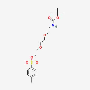 Chemical structure of Tos-PEG3-NH-Boc