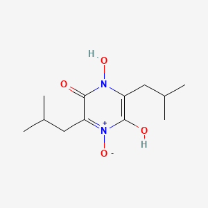 Chemical structure of Pulcherriminic acid