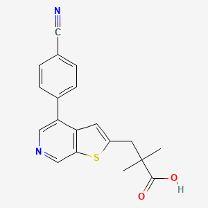 Chemical structure of Puliginurad